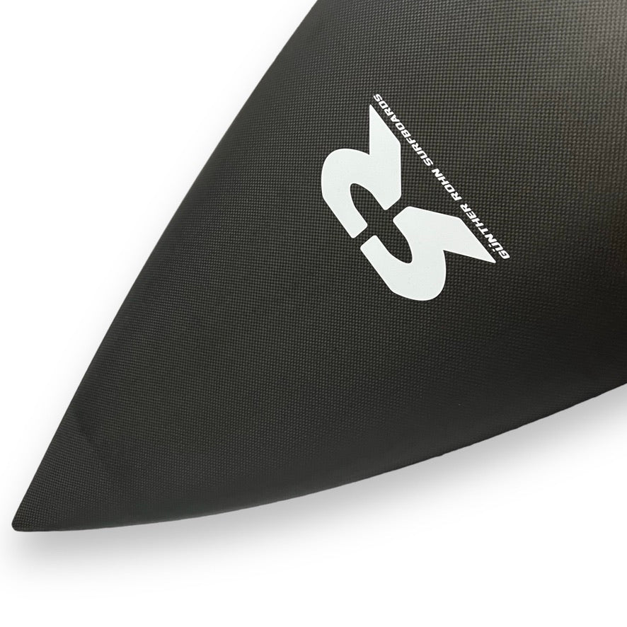 G4 Pro 6'0" surfboard by Lucid Glassing – Gunther Rohn shape – carbon construction – nose detail