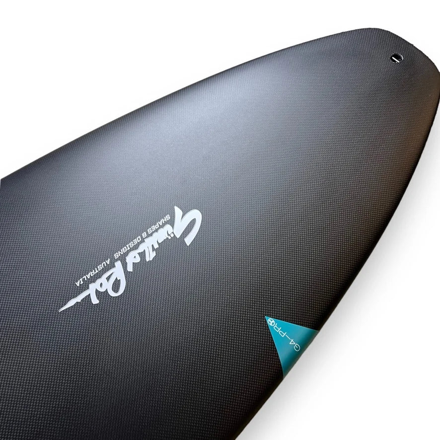 G4 Pro 6'0" surfboard tail – Gunther Rohn shape by Lucid Glassing – narrow tail for speed and control