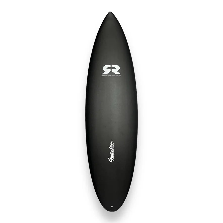 Icy Cool 5'11" surfboard deck – Gunther Rohn shape built by Lucid Glassing – carbon construction