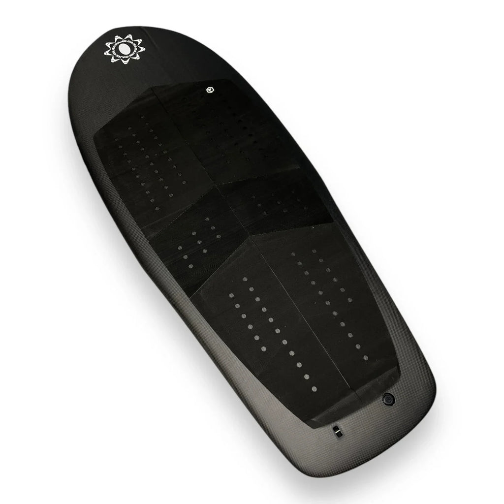 Cadabra angled view – Majek prone foilboard by Glenn 