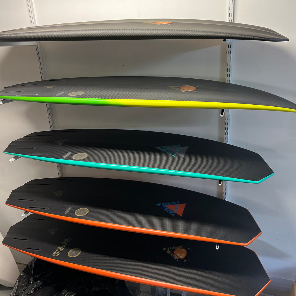Tomo Surfboards in Dark Arts carbon construction built at Lucid Glassing Australia